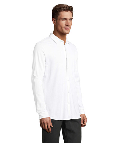 BASILE MEN SHIRT - Optic White bedrucken, Art.-Nr. N03777-OQ-XXL BASILE MEN SHIRT - Optic White bedrucken, Art.-Nr. N03777-OQ-XXL
