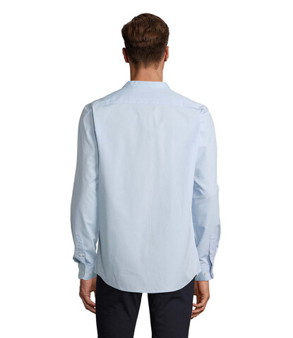 BART MEN MAO COLLAR SHIRT - Soft Blue bedrucken, Art.-Nr. N03792-EU-M BART MEN MAO COLLAR SHIRT - Soft Blue bedrucken, Art.-Nr. N03792-EU-M