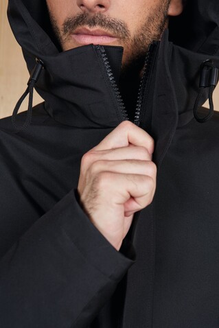 ALFI MEN WARM JACKET - Deep Black bedrucken, Art.-Nr. N04002-DB-3XL