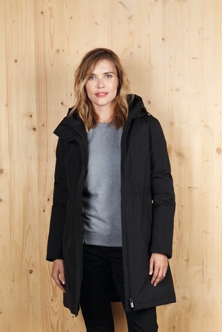 ALFI WOMEN WARM JACKET - Deep Black bedrucken, Art.-Nr. N04005-DB-M