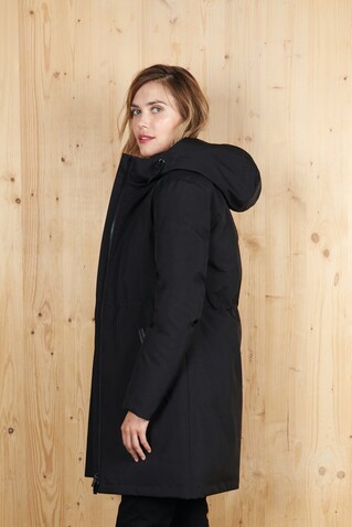 ALFI WOMEN WARM JACKET - Deep Black bedrucken, Art.-Nr. N04005-DB-M
