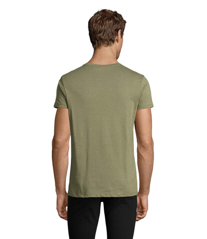 REGENT FIT HERREN 150g - Heather Khaki bedrucken, Art.-Nr. S00553-HK-M REGENT FIT HERREN 150g - Heather Khaki bedrucken, Art.-Nr. S00553-HK-M