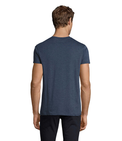 REGENT FIT HERREN 150g - Heather Denim bedrucken, Art.-Nr. S00553-HD-XL