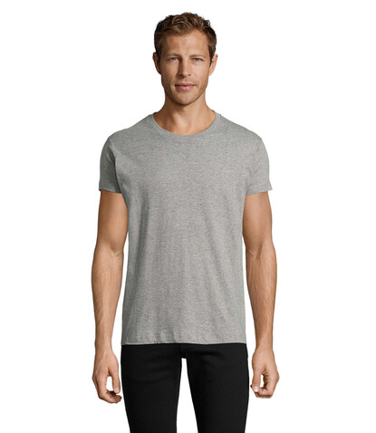 REGENT FIT HERREN 150g - Graue Melange bedrucken, Art.-Nr. S00553-GM-XXL