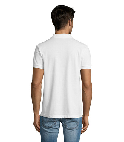 PRIME HERREN POLO 200g - White bedrucken, Art.-Nr. S00571-WH-5XL