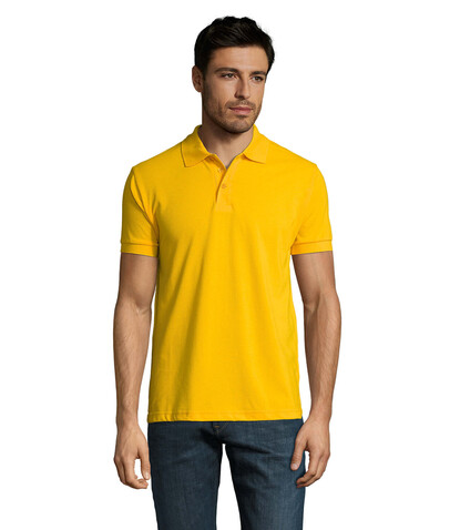 PRIME HERREN POLO 200g - Gold bedrucken, Art.-Nr. S00571-GO-3XL