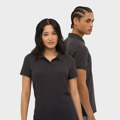 PRIME HERREN POLO 200g - Dunkelgrau bedrucken, Art.-Nr. S00571-DG-5XL