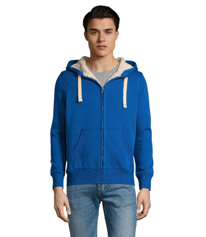 SHERPA UNISEX ZIPPED JACKET - Royal Blue bedrucken, Art.-Nr. S00584-RB-XS SHERPA UNISEX ZIPPED JACKET - Royal Blue bedrucken, Art.-Nr. S00584-RB-XS