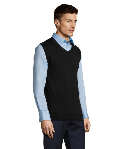 GENTLEMEN UNISEX SWEATER - Schwarz bedrucken, Art.-Nr. S00591-BK-XXS