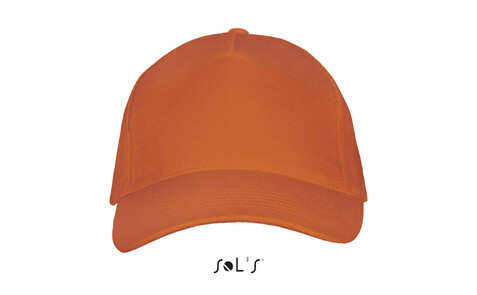 LONG BEACH FIVE PANEL CAP - Orange bedrucken, Art.-Nr. S00594-OR-M
