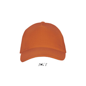 LONG BEACH FIVE PANEL CAP - Orange bedrucken, Art.-Nr. S00594-OR-M
