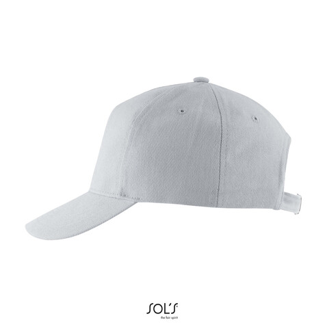 LONG BEACH FIVE PANEL CAP - Pure Grey bedrucken, Art.-Nr. S00594-PG-M LONG BEACH FIVE PANEL CAP - Pure Grey bedrucken, Art.-Nr. S00594-PG-M