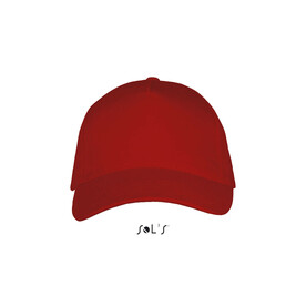 LONG BEACH FIVE PANEL CAP - Red bedrucken, Art.-Nr. S00594-RD-M