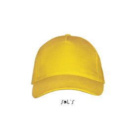 LONG BEACH FIVE PANEL CAP - Gold bedrucken, Art.-Nr. S00594-GO-M