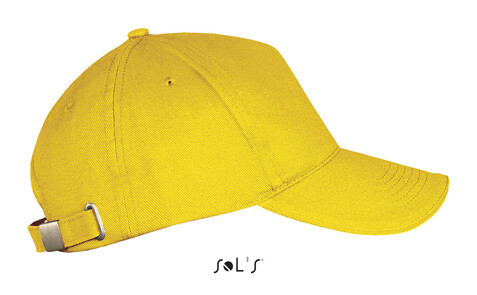 LONG BEACH FIVE PANEL CAP - Gold bedrucken, Art.-Nr. S00594-GO-M