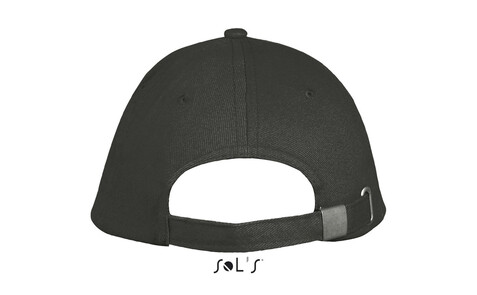 LONG BEACH FIVE PANEL CAP - Dunkelgrau/Hellgrau bedrucken, Art.-Nr. S00594-DL-M