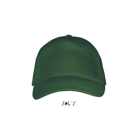 LONG BEACH FIVE PANEL CAP - Bottle Green bedrucken, Art.-Nr. S00594-BO-M