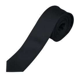 GATSBY SLIM TIE SATIN 270 - Schwarz bedrucken, Art.-Nr. S00598-BK-M