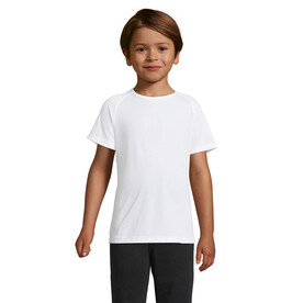 SPORTY KINDERT-SHIRT 140g - White bedrucken, Art.-Nr. S01166-WH-XXL