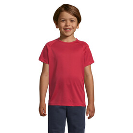 SPORTY KINDERT-SHIRT 140g - Red bedrucken, Art.-Nr. S01166-RD-XXL
