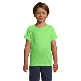SPORTY KINDERT-SHIRT 140g - Neon Green bedrucken, Art.-Nr. S01166-NG-XXL