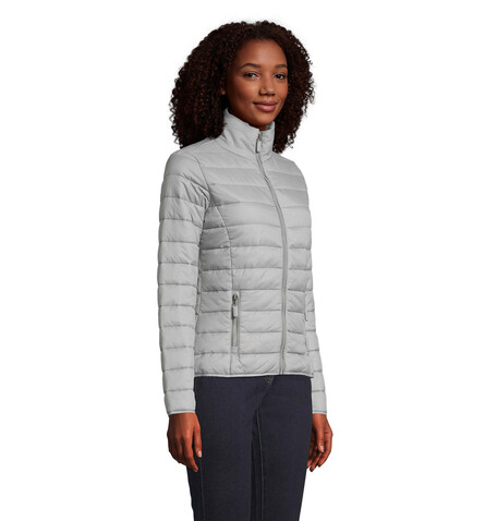 RIDE DAMEN JACKE 180g - Metal Grey bedrucken, Art.-Nr. S01170-MG-S
