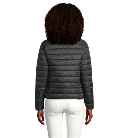RIDE DAMEN JACKE 180g - Schwarz bedrucken, Art.-Nr. S01170-BK-XXL