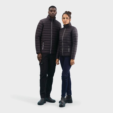 RIDE DAMEN JACKE 180g - Schwarz bedrucken, Art.-Nr. S01170-BK-XXL