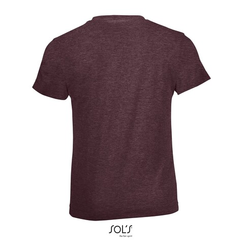 REGENT FIT KINDER 150g - Heather Oxblood bedrucken, Art.-Nr. S01183-HX-4XL