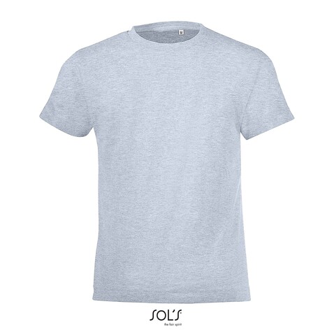 REGENT FIT KINDER 150g - Heather Sky bedrucken, Art.-Nr. S01183-HS-4XL