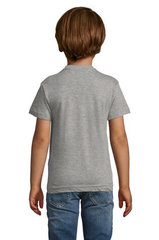 REGENT FIT KINDER 150g - Graue Melange bedrucken, Art.-Nr. S01183-GM-3XL
