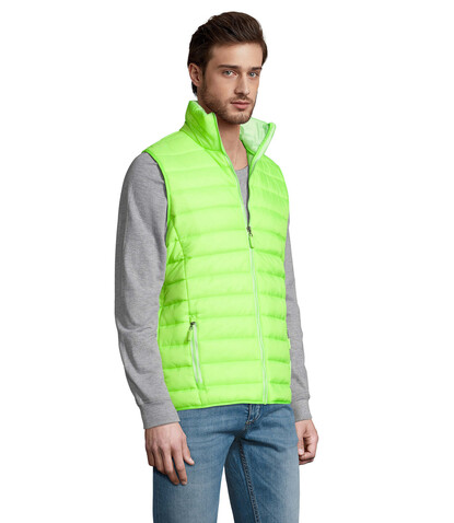 WAVE MEN Bodywarmer - Neon Lime bedrucken, Art.-Nr. S01436-NL-M