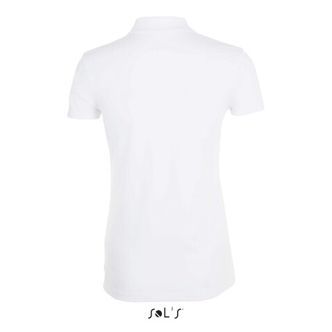 PHOENIX WOMEN ELASTANE POLO - White bedrucken, Art.-Nr. S01709-WH-S PHOENIX WOMEN ELASTANE POLO - White bedrucken, Art.-Nr. S01709-WH-S