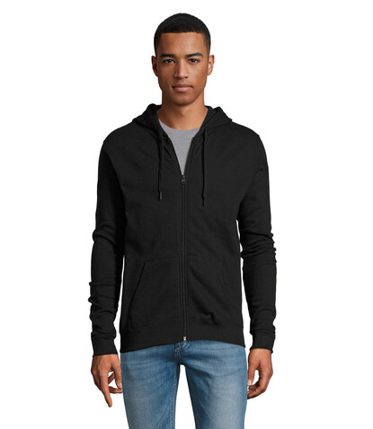 STONE UNI HOODIE 260g - Schwarz bedrucken, Art.-Nr. S01714-BK-M