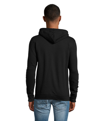 STONE UNI HOODIE 260g - Schwarz bedrucken, Art.-Nr. S01714-BK-M