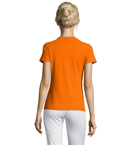REGENT DAMENT-SHIRT 150g - Orange bedrucken, Art.-Nr. S01825-OR-M REGENT DAMENT-SHIRT 150g - Orange bedrucken, Art.-Nr. S01825-OR-M
