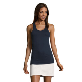 JUSTIN DAMEN TANK TOP 150g - French Navy bedrucken, Art.-Nr. S01826-FN-M