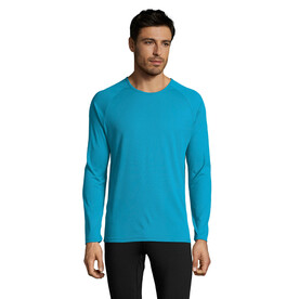 SPORTY LSL MEN T-SHIRT - Aqua bedrucken, Art.-Nr. S02071-AQ-XXL