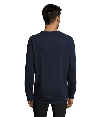 SPORTY LSL MEN T-SHIRT - French Navy bedrucken, Art.-Nr. S02071-FN-M
