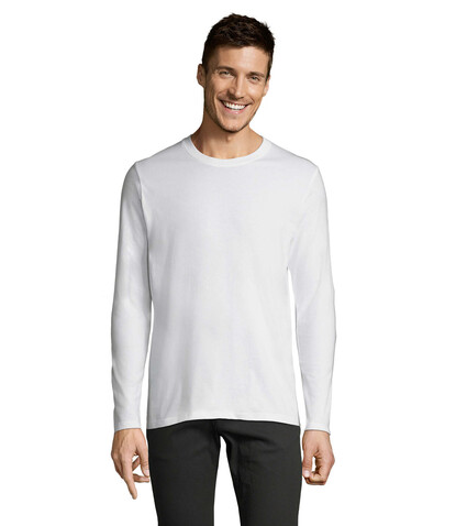 IMPERIAL LSL MEN T-Shirt190 - White bedrucken, Art.-Nr. S02074-WH-4XL