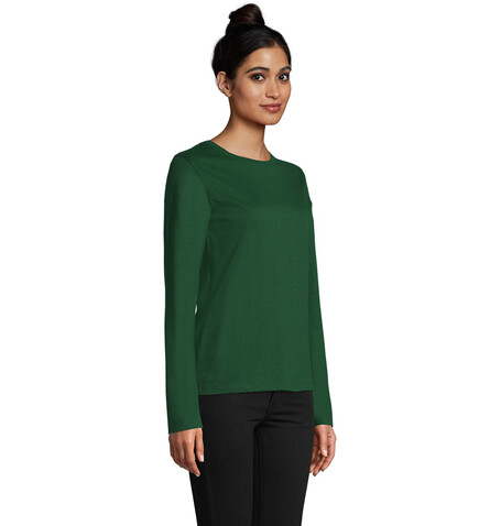 IMPERIAL Women lsl 190g - Bottle Green bedrucken, Art.-Nr. S02075-BO-M