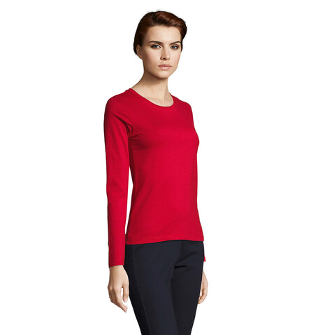 IMPERIAL Women lsl 190g - Red bedrucken, Art.-Nr. S02075-RD-XXL IMPERIAL Women lsl 190g - Red bedrucken, Art.-Nr. S02075-RD-XXL