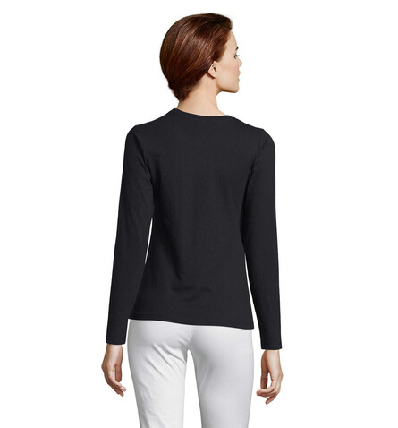 IMPERIAL Women lsl 190g - Deep Black bedrucken, Art.-Nr. S02075-DB-L IMPERIAL Women lsl 190g - Deep Black bedrucken, Art.-Nr. S02075-DB-L