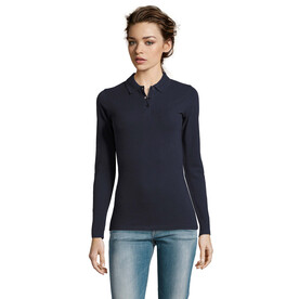 PERFECT DAMEN LSL POLO 180 - French Navy bedrucken, Art.-Nr. S02083-FN-XXL