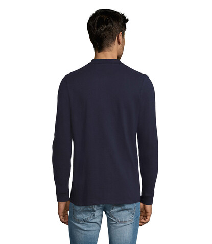 PERFECT MEN LSL POLO 180g - French Navy bedrucken, Art.-Nr. S02087-FN-L