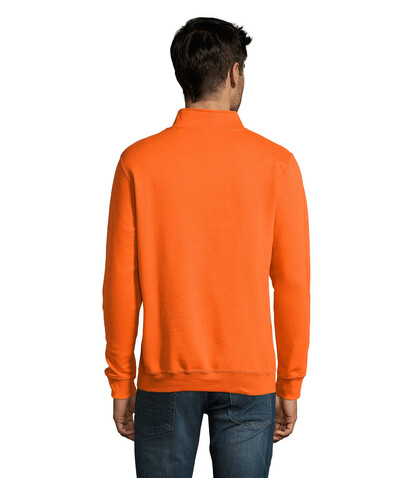STAN Sweater Zip Kragen 260 - Orange bedrucken, Art.-Nr. S02088-OR-L STAN Sweater Zip Kragen 260 - Orange bedrucken, Art.-Nr. S02088-OR-L