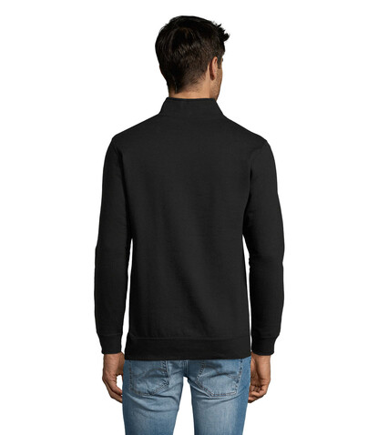 STAN Sweater Zip Kragen 260 - Schwarz bedrucken, Art.-Nr. S02088-BK-XXL STAN Sweater Zip Kragen 260 - Schwarz bedrucken, Art.-Nr. S02088-BK-XXL
