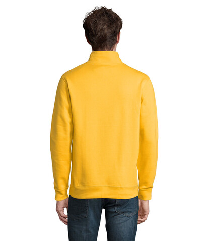 STAN Sweater Zip Kragen 260 - Gold bedrucken, Art.-Nr. S02088-GO-M STAN Sweater Zip Kragen 260 - Gold bedrucken, Art.-Nr. S02088-GO-M