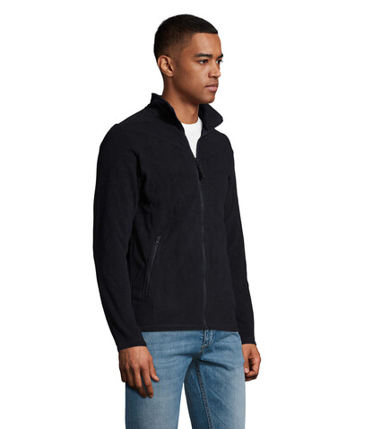 NORMAN HERREN FL JACKE 220g - Navy bedrucken, Art.-Nr. S02093-NY-3XL