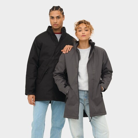 ROBYN UNISEX PARKA - Anthrazitgrau bedrucken, Art.-Nr. S02109-CR-3XL ROBYN UNISEX PARKA - Anthrazitgrau bedrucken, Art.-Nr. S02109-CR-3XL